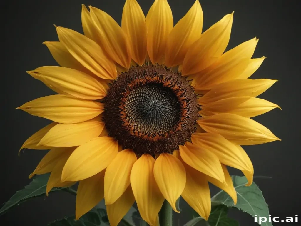 sunflower outline