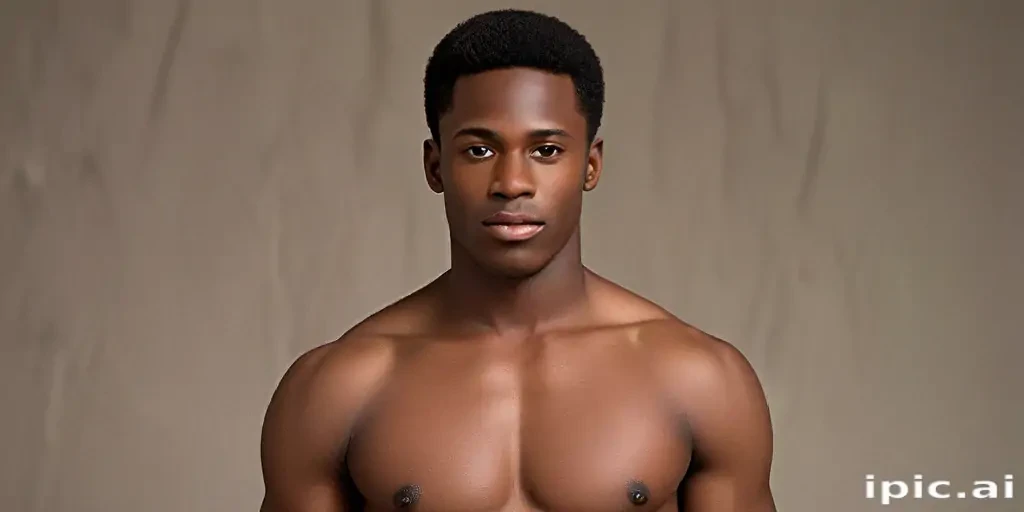 black male shirtless