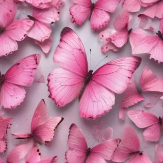 images of pink butterflies