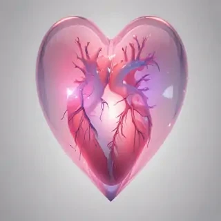 aesthetic transparent heart