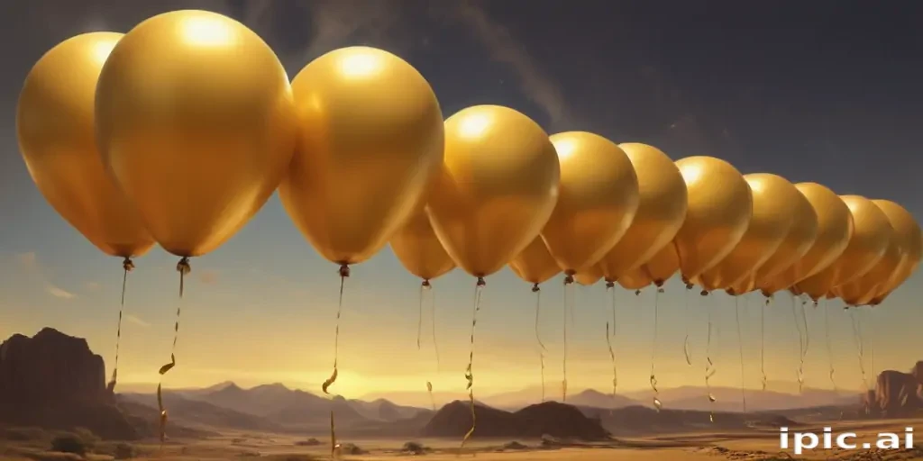 golden balloons