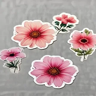aesthetic flower stickers