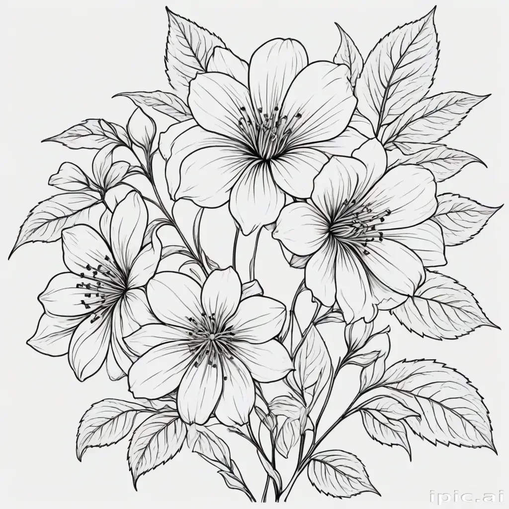 flower outline png