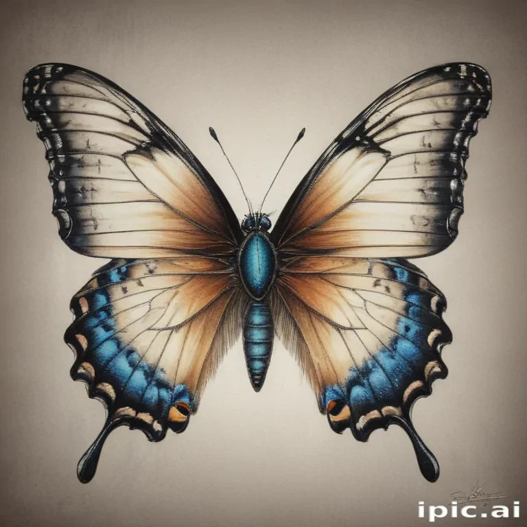drawing of a butterfly