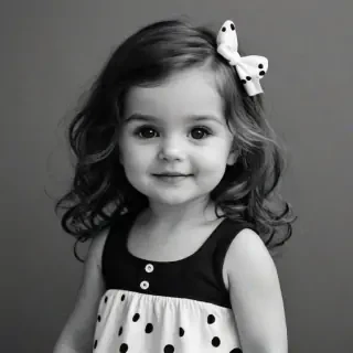 cute black and white