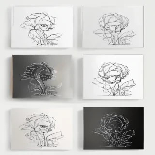 aesthetic line art