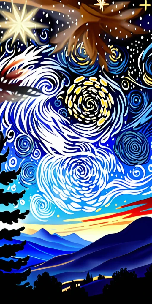 starry night png