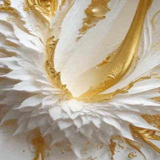 gold and white background