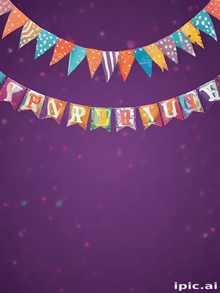 happy birthday banner png
