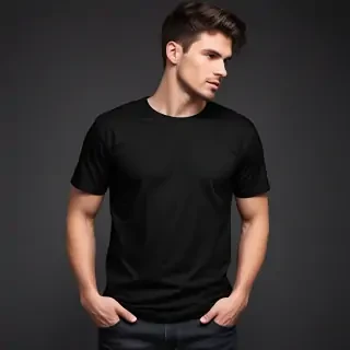 high resolution black t shirt template