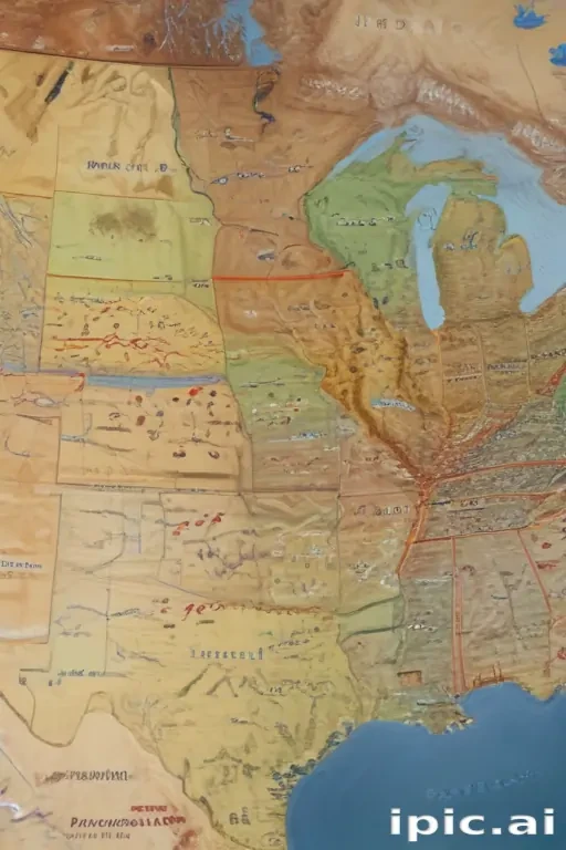 map of united states with states