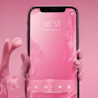 pink home screen