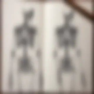 creative skeleton drawings