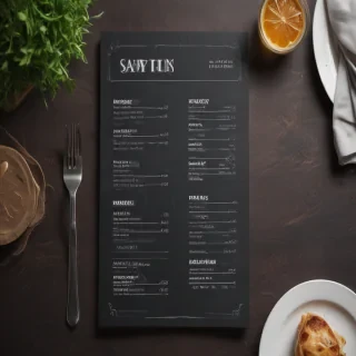 restaurant menu mockup free