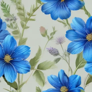 blue flower clip art