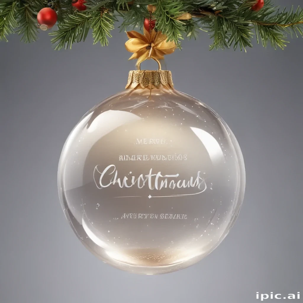 transparent merry christmas