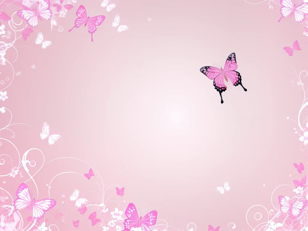 cute pink butterfly wallpaper