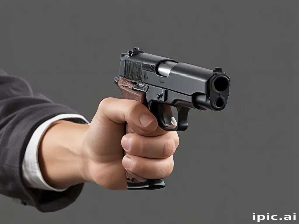 holding gun png