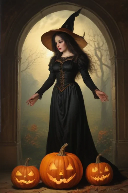 public domain vintage halloween art