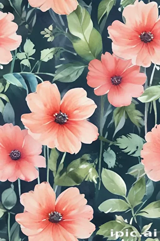 flower watercolor background