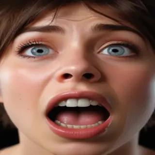 shocked face png