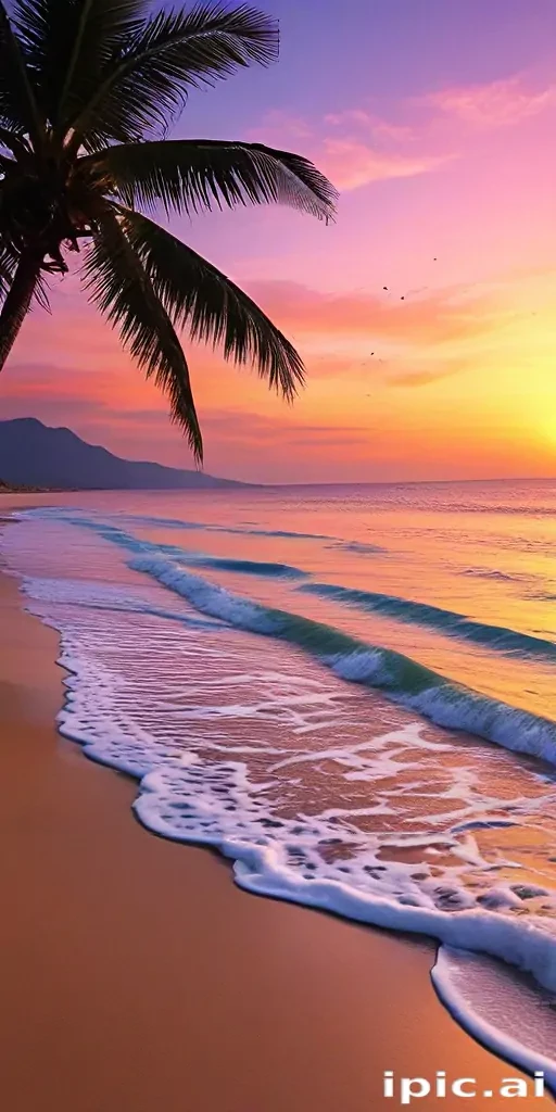 sunset wallpaper beach