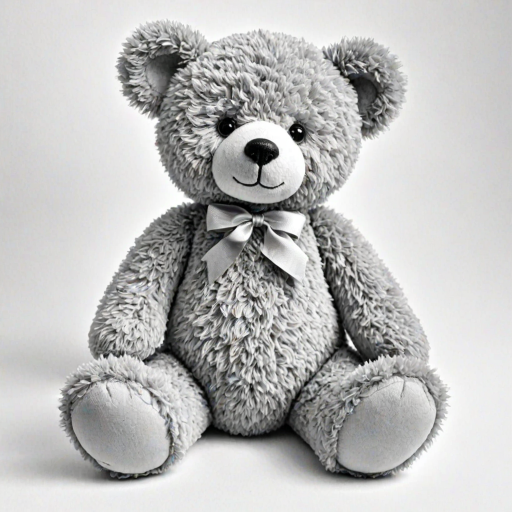 teddy bear clipart black and white