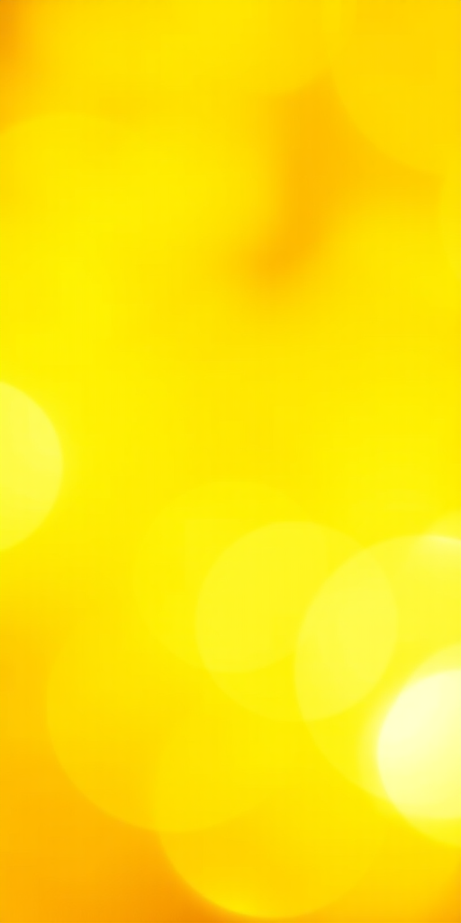 create a bright yellow abstract background with a soft radiant glow, using a 50mm lens, f/1.8 aperture, 1/200s shutter speed, and a full-frame DSLR camera, shot from a low angle to enhance depth and perspective.