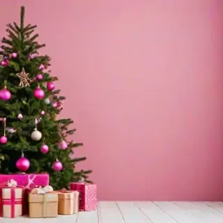 pink christmas background