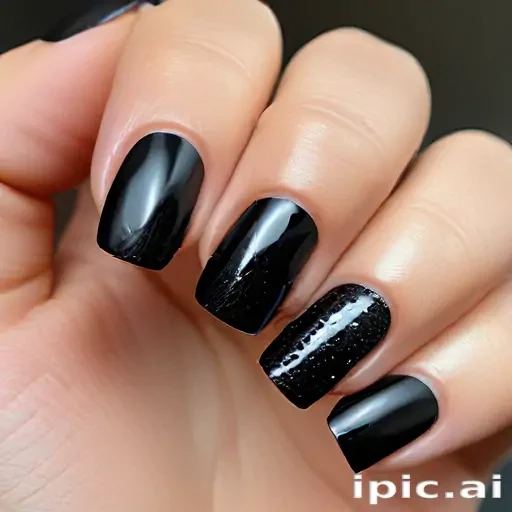 black with glitter