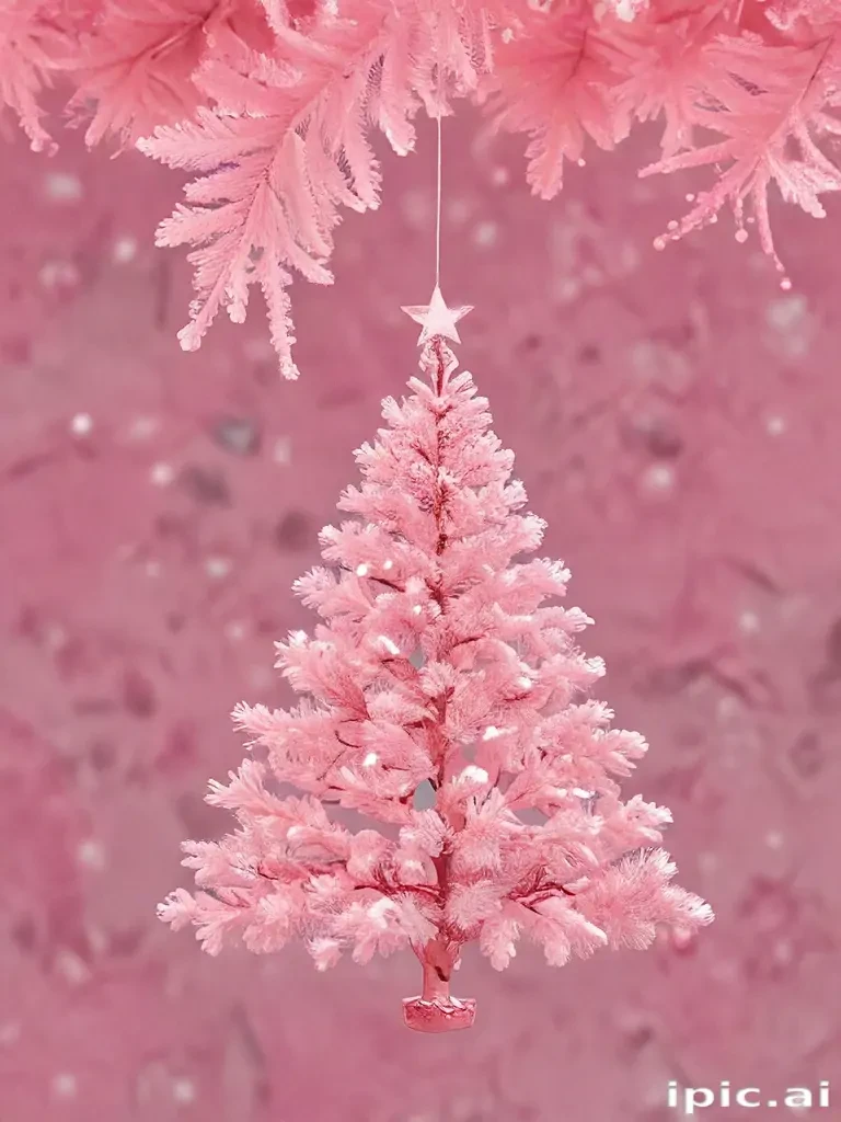 pink christmas aesthetic wallpaper