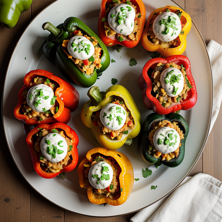 what to serve with stuffed bell peppers