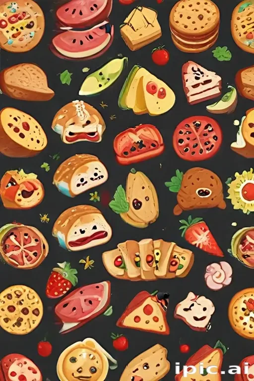 animated food