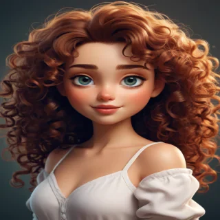 cartoon characters with curly hair