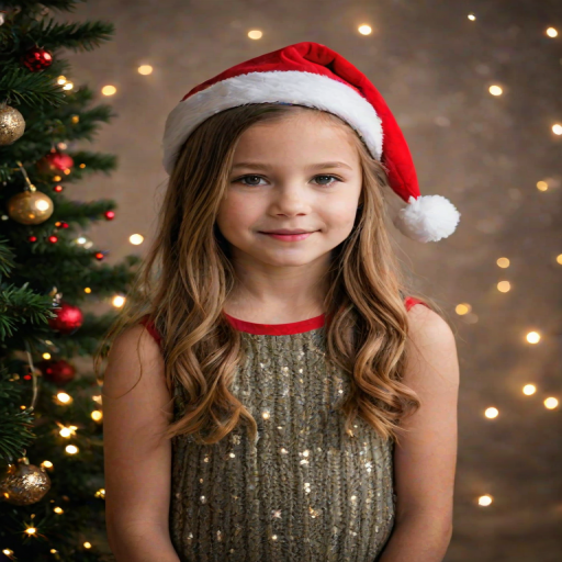 christmas background portrait