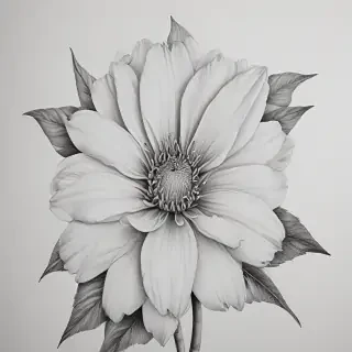 flower drawings pencil