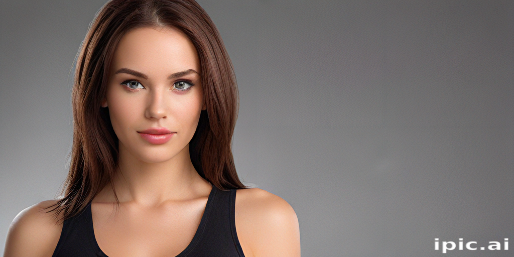 Stunning Portrait of a Young Woman with Natural Beauty and Grace