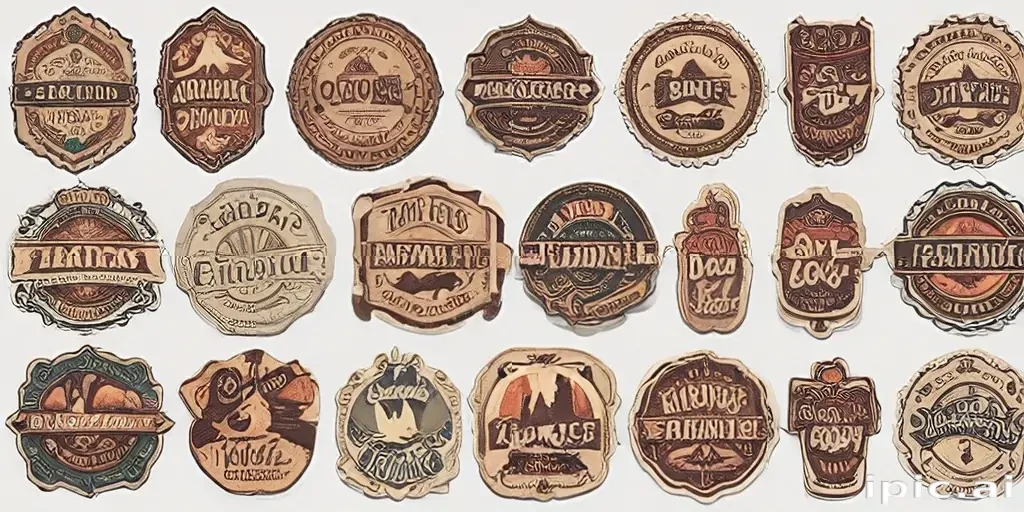 vintage stickers png