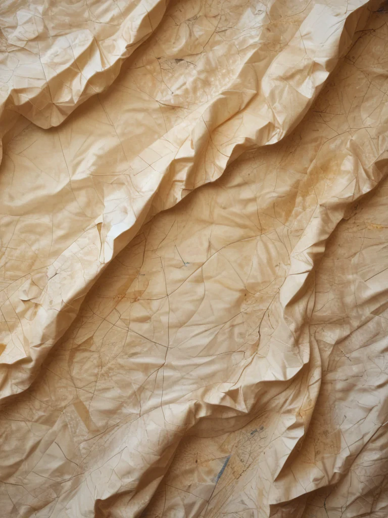 wrinkled paper overlay