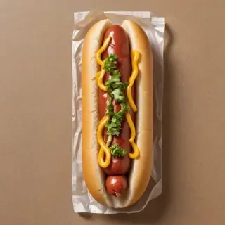 transparent hot dog