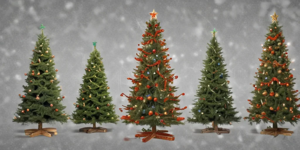 christmas trees transparent background