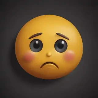 sad face emoji