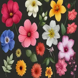 realistic flowers png