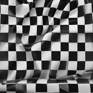 black and white checkered background