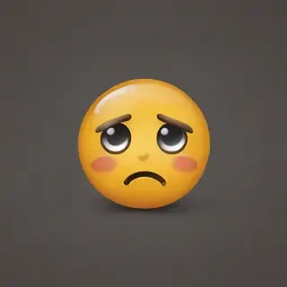 sad face emoji