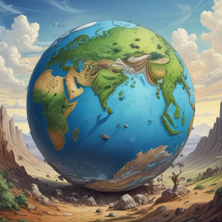 earth cartoon drawing