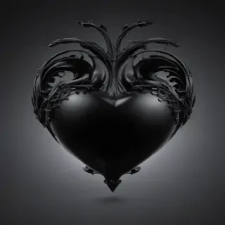 black heart image