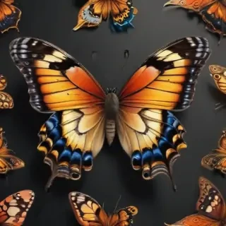 drawing butterfly