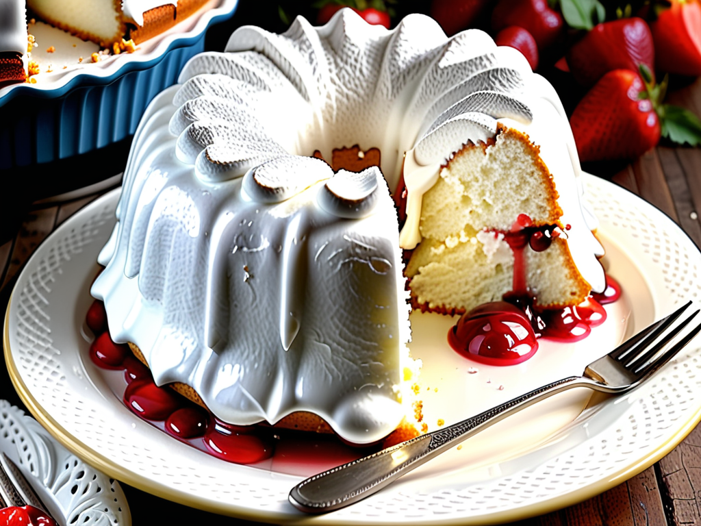 angel food cake and pie filling