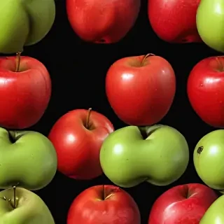 drawn apples